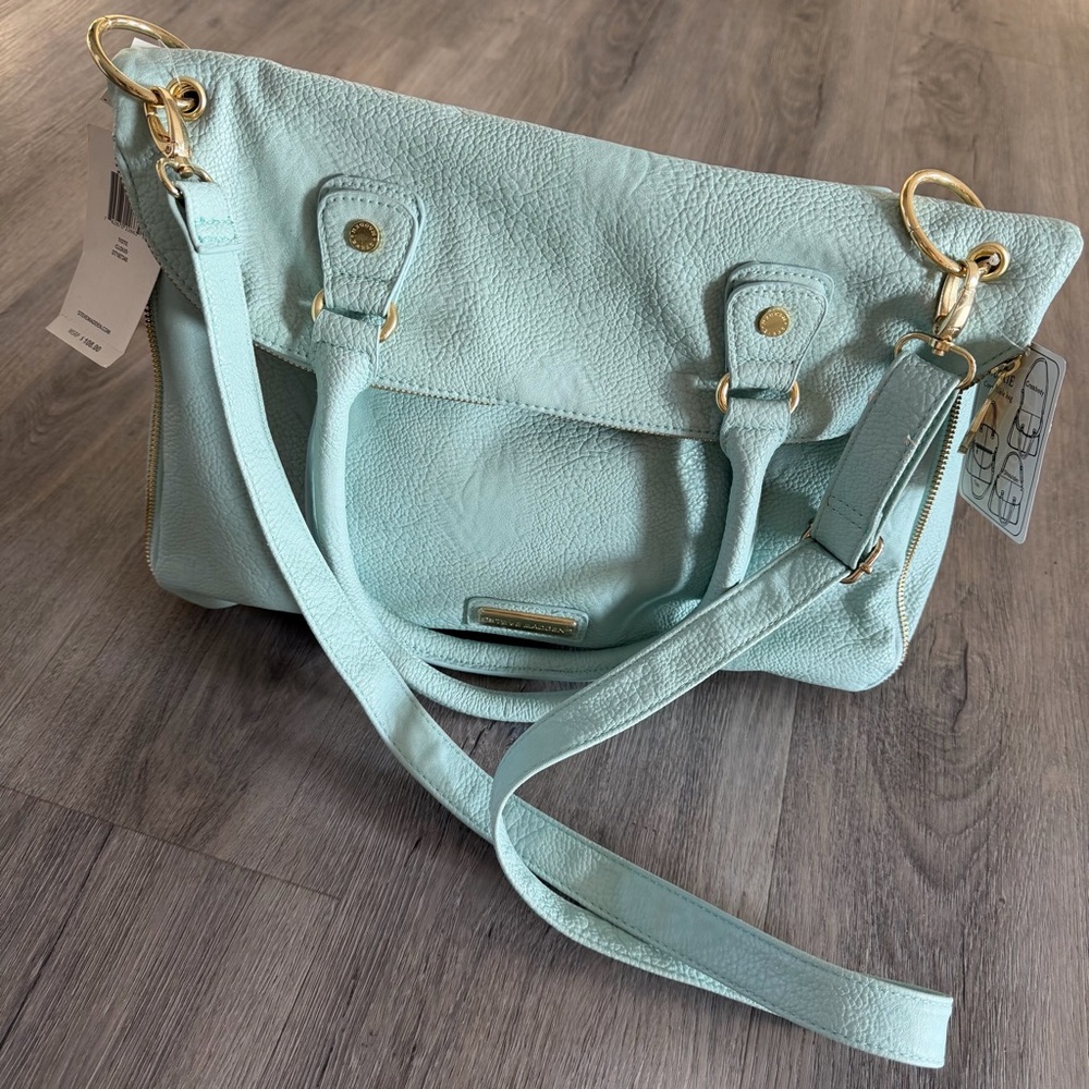 Steve Madden Light Blue Green Bag
